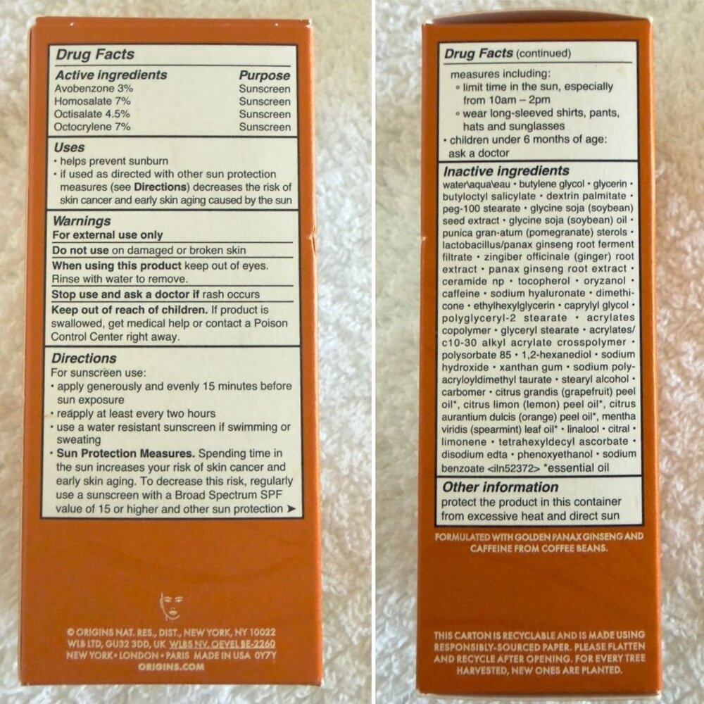 Origins Ginzing SPF 30 Moisturizer 1.7 oz Checks and Balances 5 fl oz Face Wash - Picture 5 of 10